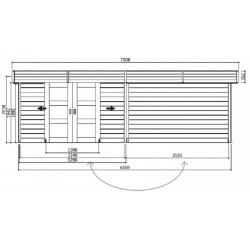 Abri de jardin Solid Modern Arhus S8387