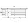 Abri de jardin Solid Modern Arhus S8387