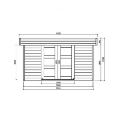 Abri de jardin Solid Modern Malmö S8213