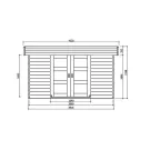 Abri de jardin Solid Modern Malmö S8213