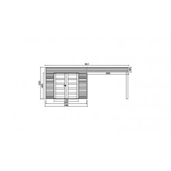 Abri de jardin Solid Modern Salerno S8732-1