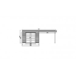 Solid Modern Tarento S8742-1 - Abri de jardin