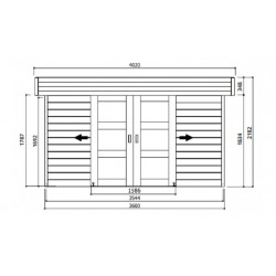 Solid Modern Stockholm S8217-1 - Abri de jardin