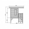 Maisonette enfants Solid Playhouse modern on stilts