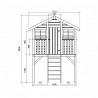 Maisonette enfants Solid Playhouse traditional on stilts S8405LD