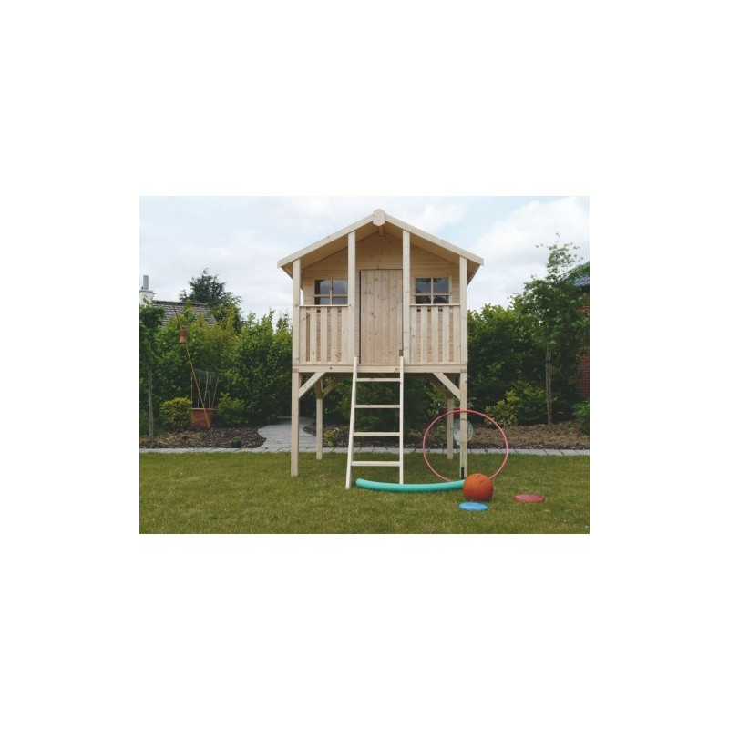 Maisonette enfants Solid Playhouse traditional on stilts S8405LD