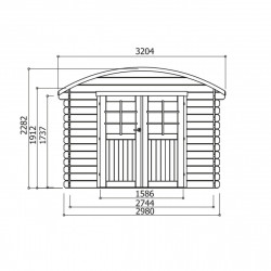 Abri de jardin Solid Arch Dainville S844-1