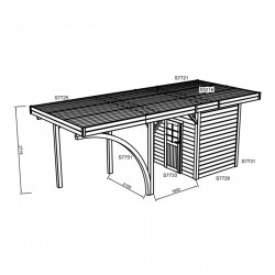 Carport Solid S7753