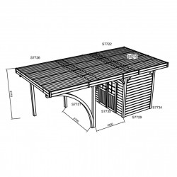 Carport Solid S7753