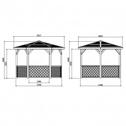 Kiosque Solid Pavilion S7707