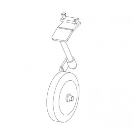 Roue de transport pour charrue brabant réversible Majar