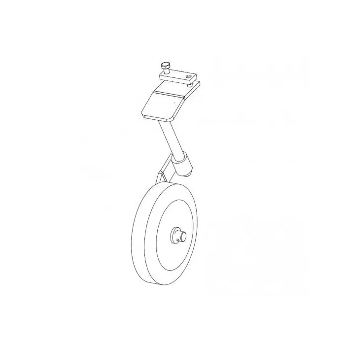 Roue de transport pour charrue brabant réversible Majar