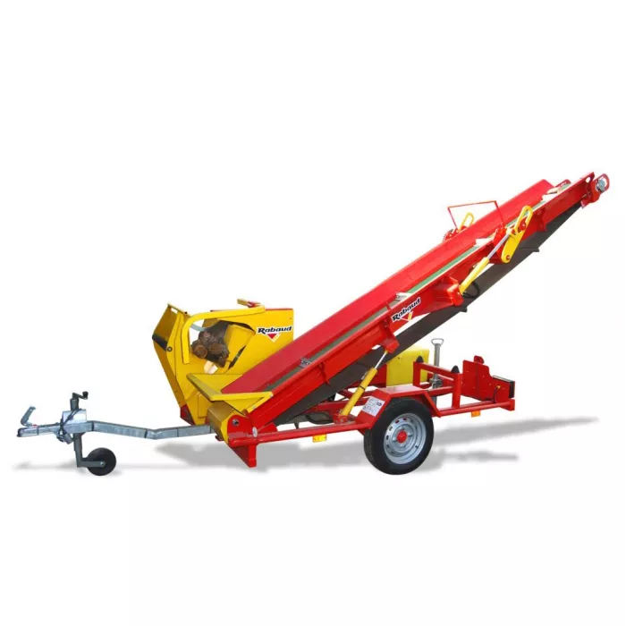 Scie circulaire thermique Rabaud Xyloscie 700M avec tapis 4.80M