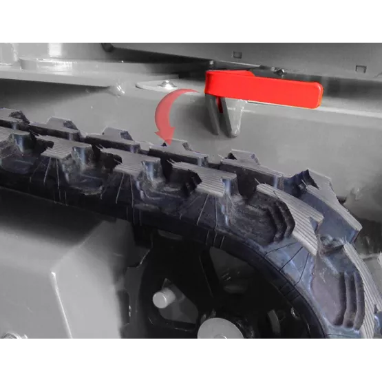 Frein de parking pour broyeur de branches sur chenilles Xylochip 100 C