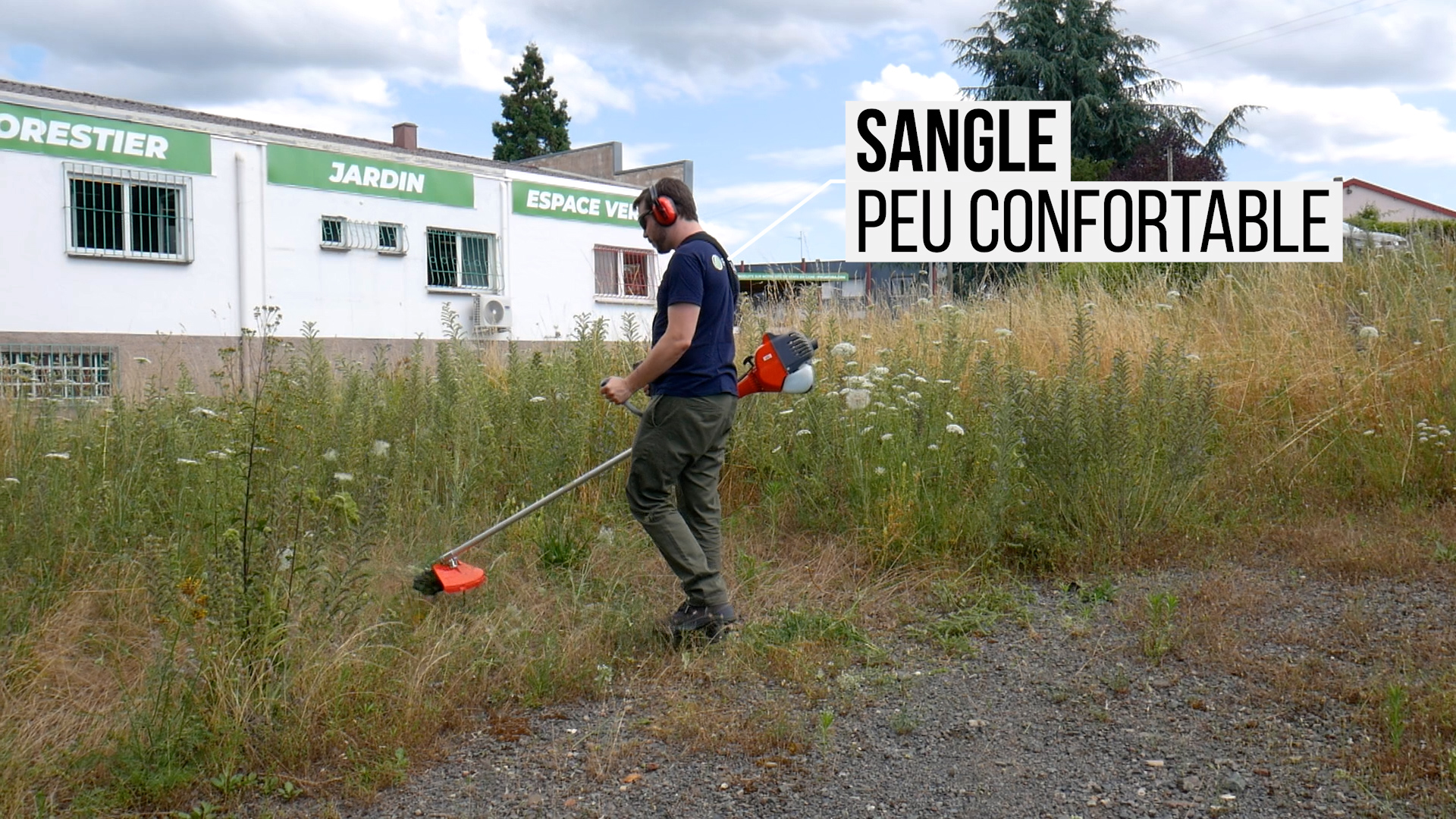 Sangle peu confortable