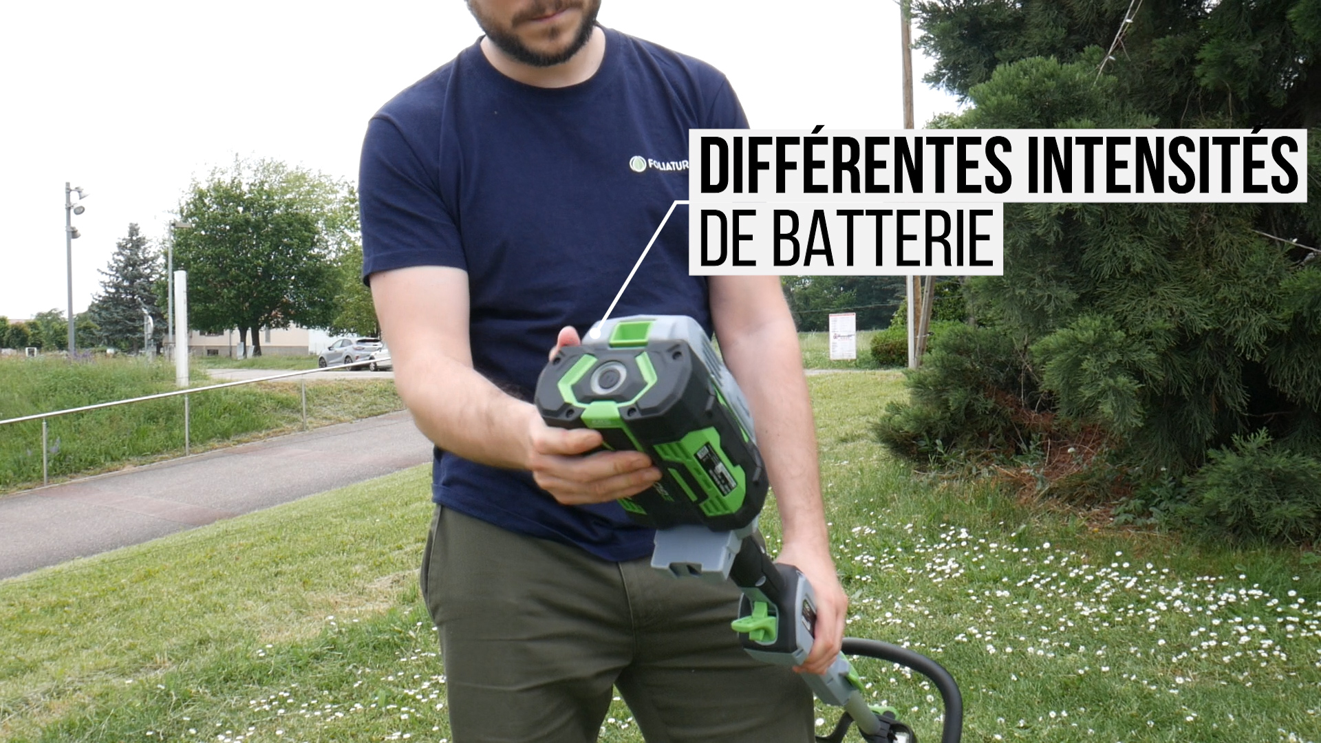 Coupe bordure EGO ST1400E-ST : Différentes intensités de batterie