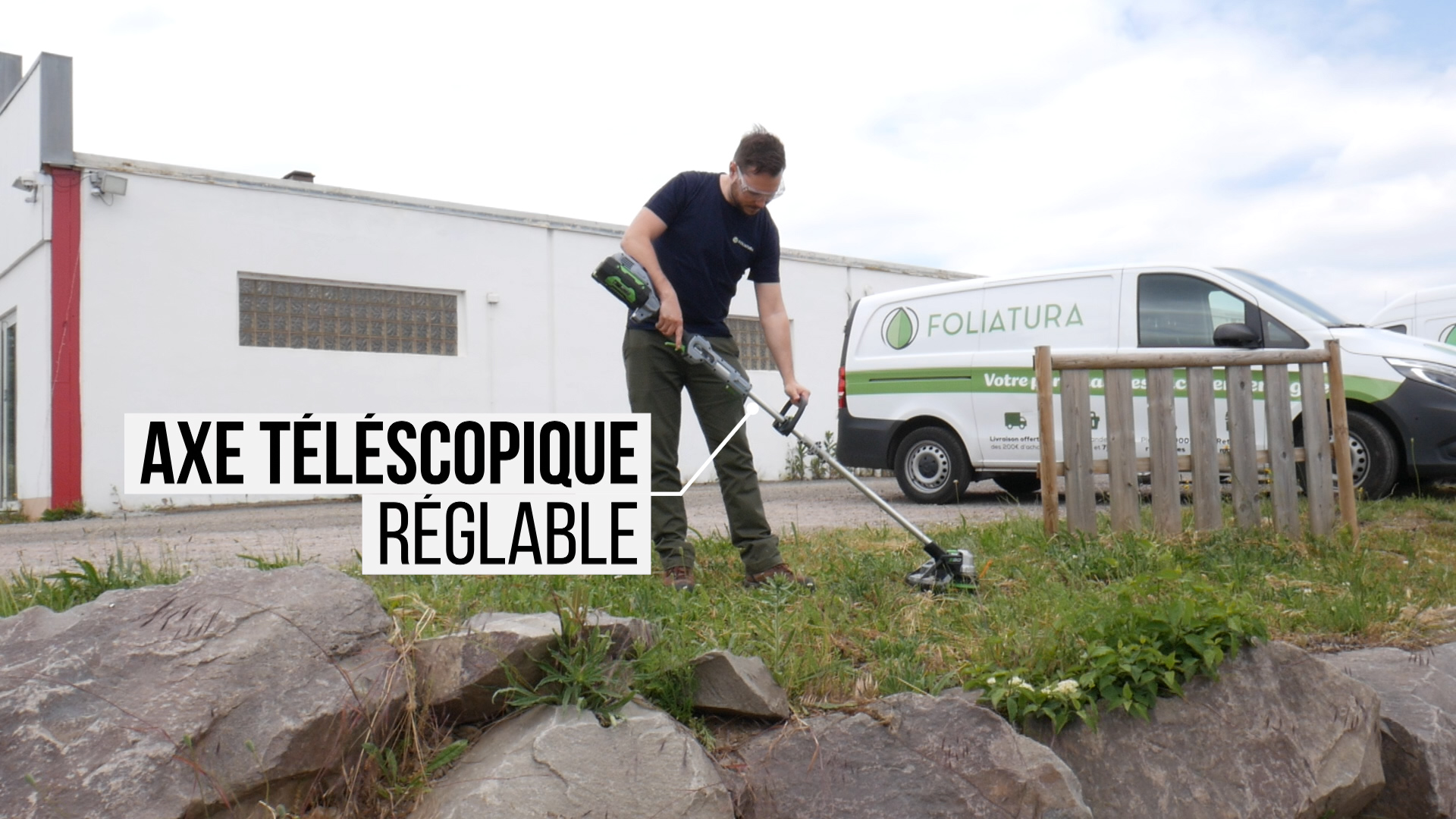 Axe télescopique réglable