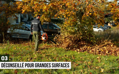 Déconseillé pour grandes surfaces