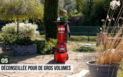 Déconseillé pour de gros volumes