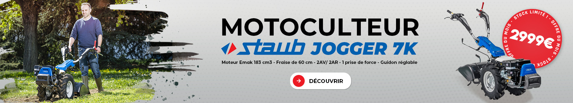 Motoculteur Staub Jogger 7K